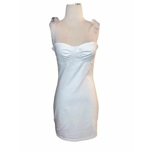superdown Dress Trisha Tie Strap in White Mini Large - Picture 5 of 11